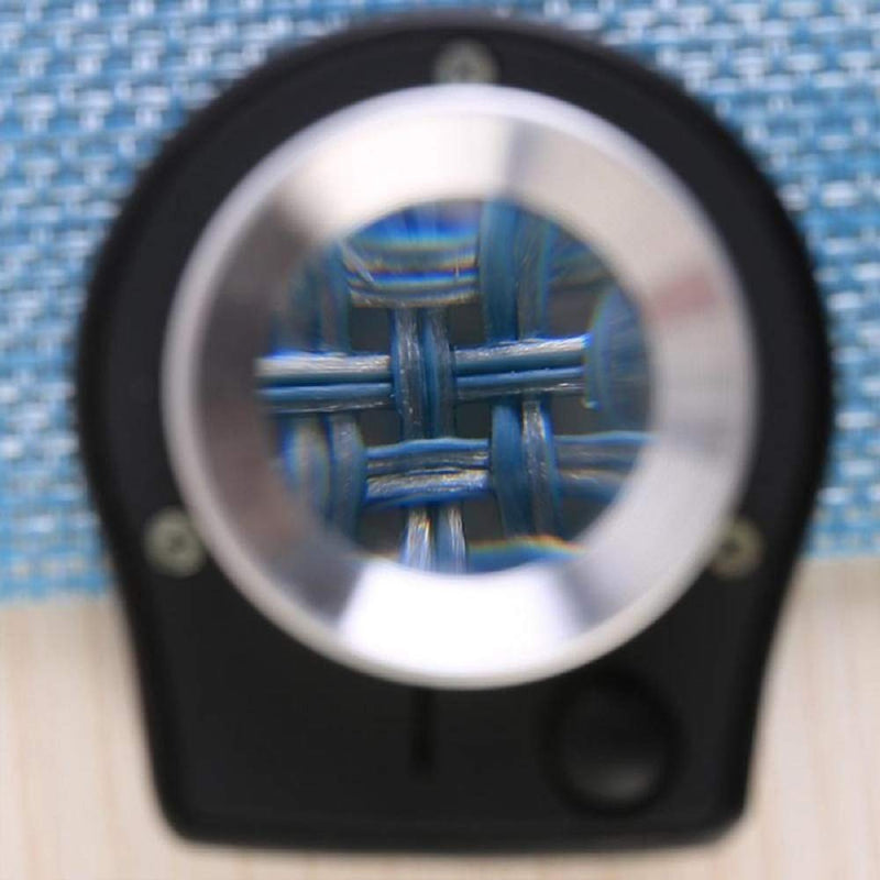 Bysameyee 30X Illuminated Magnifying Glass Jewelers Loupe, 6 Lights Desktop Metal Magnifier Portable Folding Scale Eye Loop for Textile Optical Jewelry Tool Coins Currency Stamps Gems (30X) - NewNest Australia