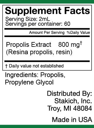 Stakich Propolis Extract (4 Ounce Alcohol Free) - NewNest Australia