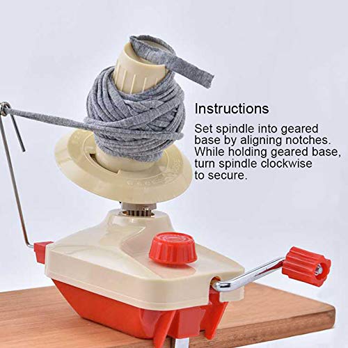 Buwico Yarn Ball Winder Manual Yarn Spinner Roller Wool String Fiber Ball Winder Yarn Ball Weaving Holder - NewNest Australia