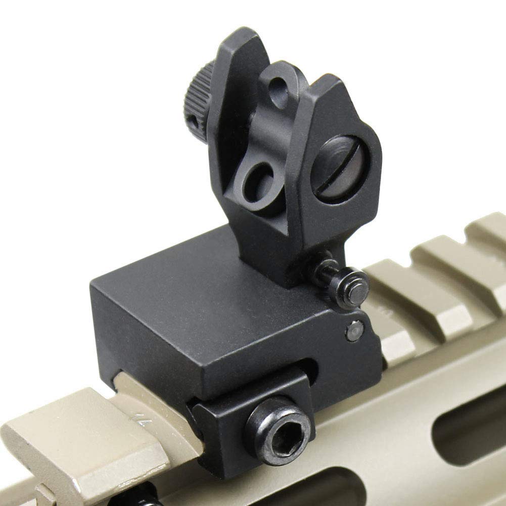 West Lake Premium Flip Up Iron Sights Front Rear Sight Fits Picatinny ...