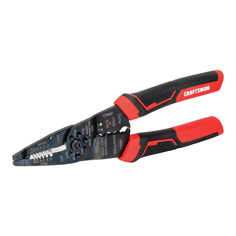 CRAFTSMAN Wire Stripping Tool / Wire Cutter & Crimper, 8-Inch (CMHT81714) - NewNest Australia