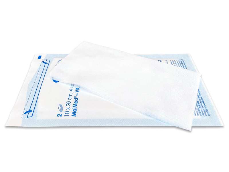 Non-Woven Sterile Dressings, 10 X 20 Cm, Sterile, 4 Layers, Pack Of 50, Non-Adhesive Wound Dressing, Wound Dressings For External Wound Supply, Blood Absorption And Secretion Absorption - NewNest Australia