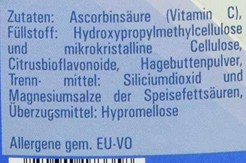 Vitasyg Vitamin C 1000mg + bioflavonoids, for immune system, skin, teeth and cartilage - 500 tablets - NewNest Australia