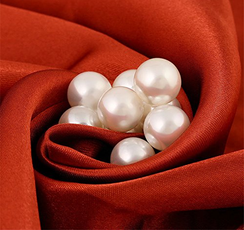AKOAK 100 Set Pearl Rivet,Half Hole Faux Pearls Rivets Studs Buttons for Hat/Shoe/Clothes/Bag/Skirt/Bridal Veil DIY Accessories (6.0mm) 6.0mm - NewNest Australia