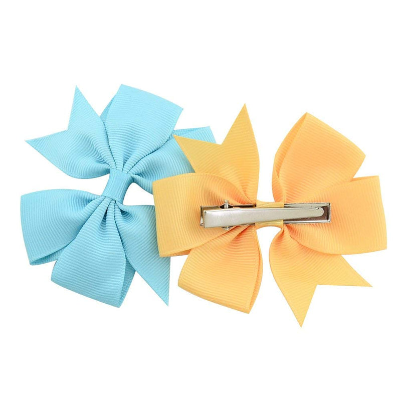 40PCS 3 Inch Hair Bows for Girls Grosgrain Ribbon Toddler Hair Accessories with Alligator Clip Bow for Toddler Girls Baby Kids Teens In Pairs 40pcs/20pairs - NewNest Australia