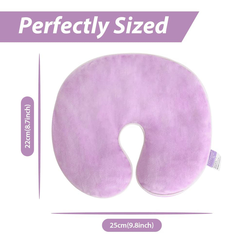 NEWGO Face Heating Mask for Sinus, Microwavable Heating Pad, Warm Cold Compress Sinus Pillow, Natural Reusable Relief for Dry Eyes, Migraines, Headache, Sinus Pressure and Relaxation(Purple) Purple - NewNest Australia