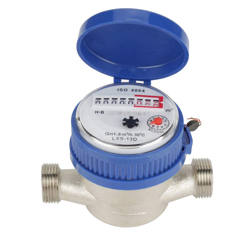 15mm 0.5 inch Cold Water Meter with Fittings for Garden and Home Usage - NewNest Australia