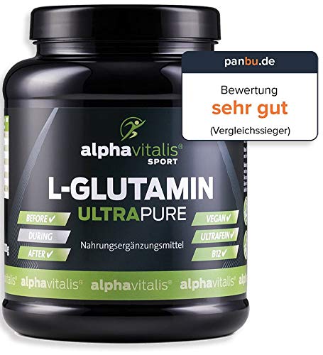 L-glutamine powder ULTRA - 99.95% pure - 1000g - neutral - vegan - gluten-free - lactose-free - finest L-glutamine powder in premium quality 1 kg (pack of 1) - NewNest Australia
