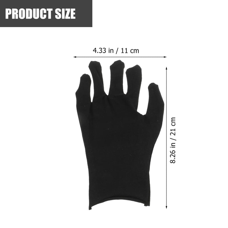 HEALLILY 12 Pairs Working Gloves Cotton Gloves Reusable Cleaning Gloves Adults Protective Gloves Labor Supply for Industrial Labor Gardening Black L - NewNest Australia