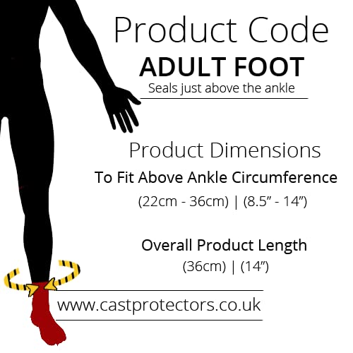 Lifeswonderful® - Protective cover for casts and bandages - suitable for showering - adult size - foot - NewNest Australia