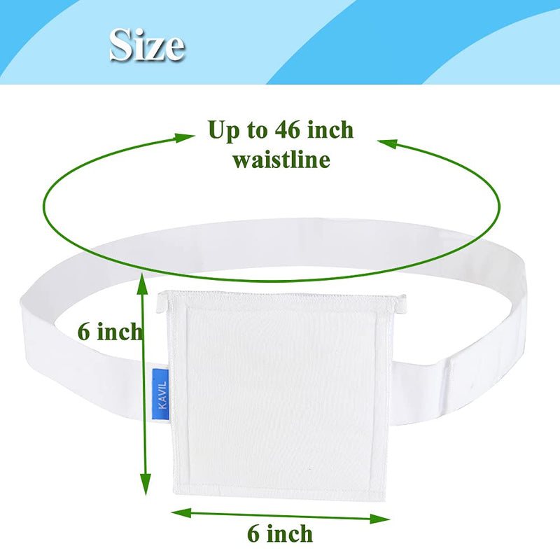 Feeding Tube Holder g Tube Belt Feeding Tube Supplies Peg Tube Holder Belt Pd Dialysis Cover Large Size (6 Inch *6 Inch) - NewNest Australia