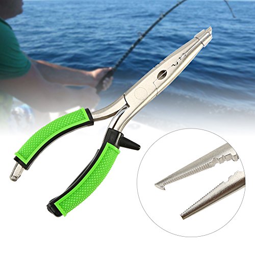 Dilwe Fishing Plier, 1PC Rubber Handle Fishing Gripper Hook Remover Line Cutter Fishing Accessory - NewNest Australia