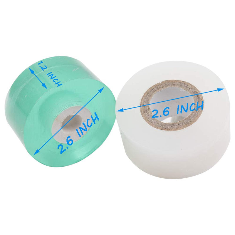 Grafting Tape 2 PCS,HAINANSTRY Stretchable Garden Grafting Tape Plants Repair Tapes for Floral Fruit Tree and Poly Budding Tape - Green & White - NewNest Australia