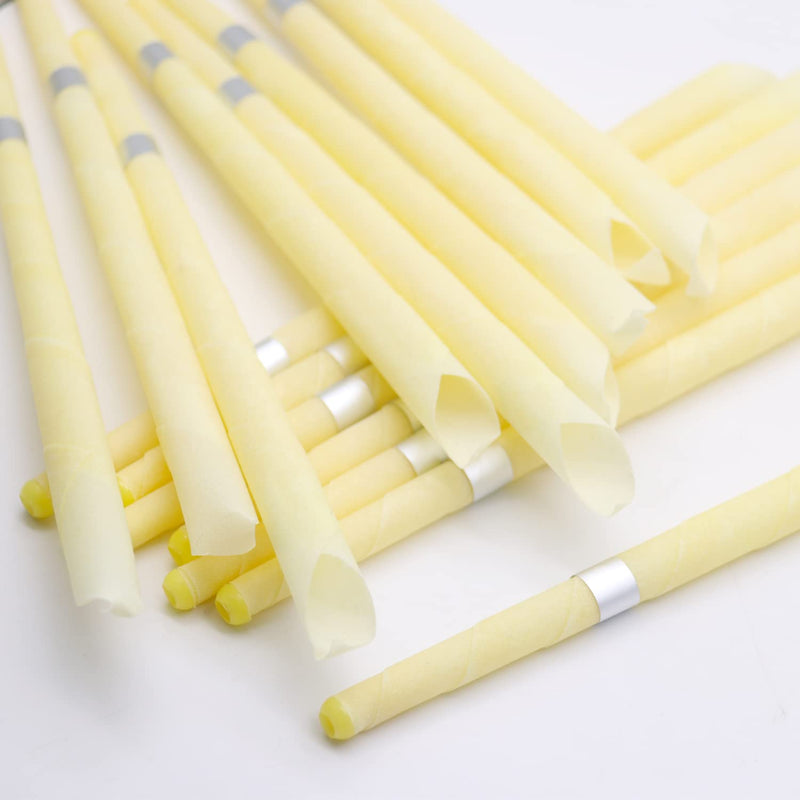 20 ear candles made of natural beeswax, perfume hollow cone candle with 10 protective discs (20) 20 - NewNest Australia