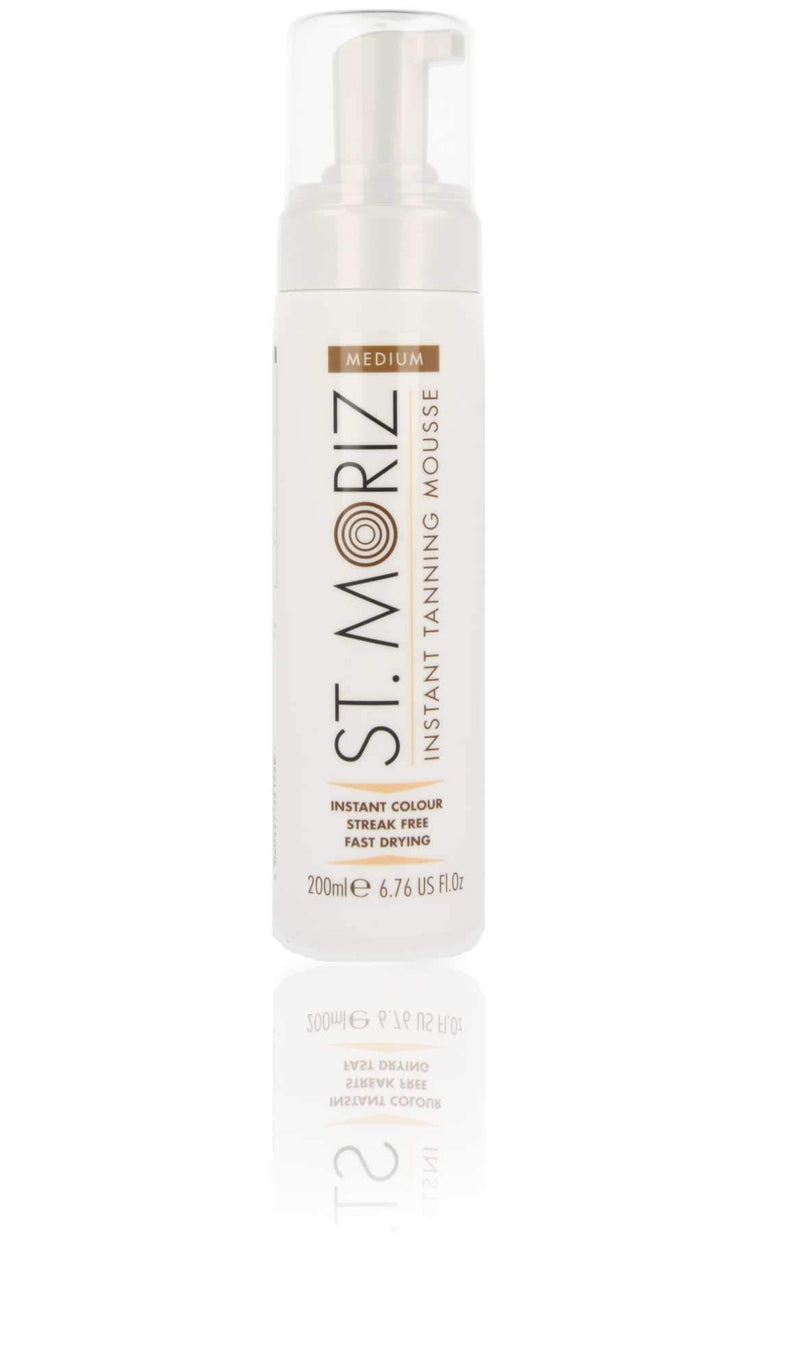 St Moriz Instant Self Tanning Mousse in Medium Tone with Mitt - 2 x 200 ml - NewNest Australia