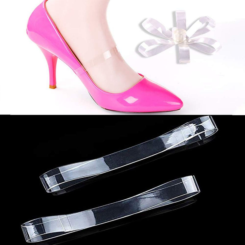 10 Pairs Clear Invisible High Heel Shoe Laces Women Silicone No-Slip Shoe Lace Shoes Bands Shoe Accessories,Clear Invisible Shoe Straps For Holding Loose Shoes Dancing High Heels Mules(Transparent) - NewNest Australia