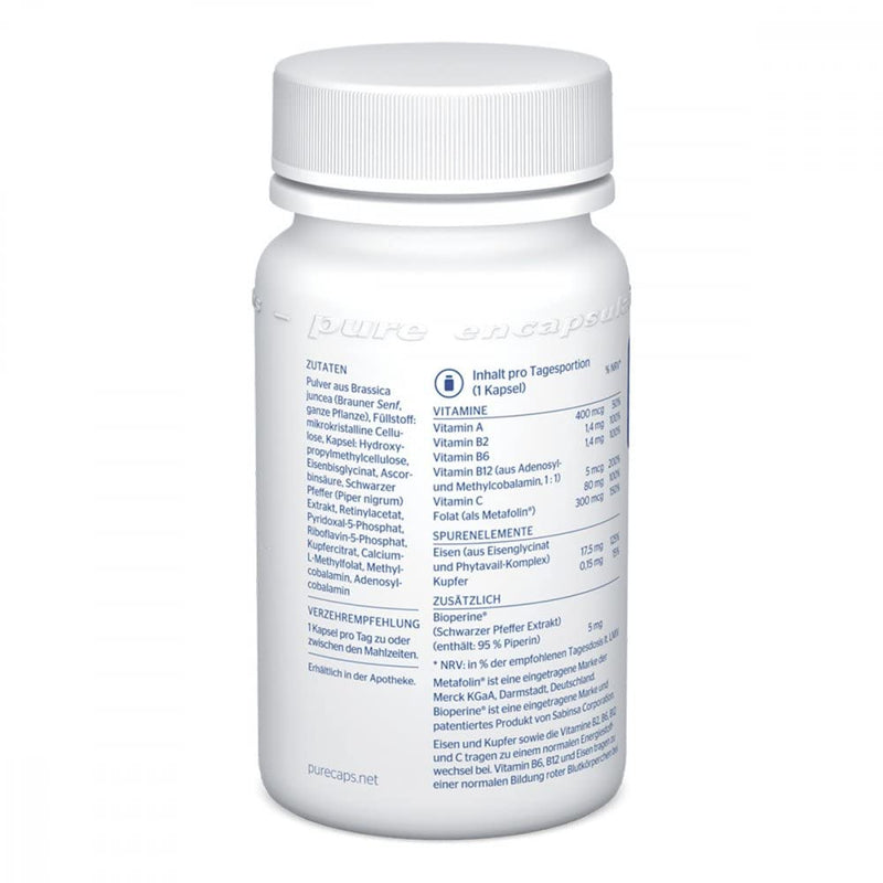 Pure Encapsulations Iron Complex 30 pcs capsules - NewNest Australia