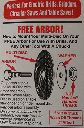 Multi-Disc Sanding Discs and Cut-Off Wheel, As Seen on TV, Cuts Grinds and Sands, Set of 2 with Free Arbor - NewNest Australia