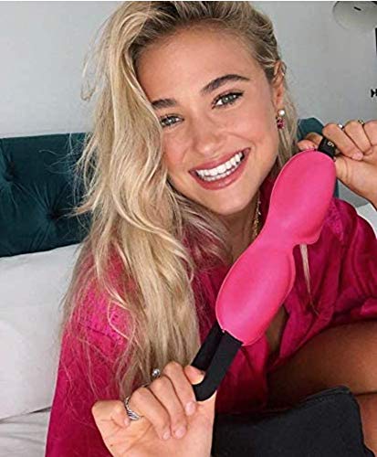 SMUG 100% Blackout Sleep & Eye Mask | Eyelash Extension Friendly | Eye Masks for Sleeping | Sleep Masks for Women & Men | Straps for Dream Comfort & Adjustability | Bright Pink - NewNest Australia