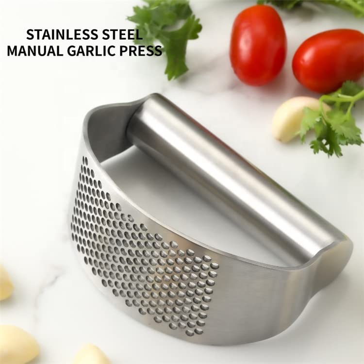 Zenturie Garlic Press Rocker Stainless Steal Garlic Crusher Mincer - NewNest Australia