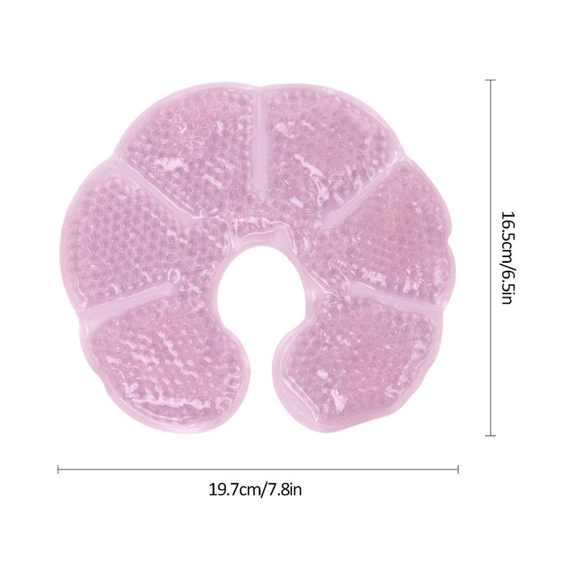 NEWGO®Breast Ice Pack Breastfeeding Gel Pads, 3 in 1 Breast Therapy Ice Pack for Breastfeeding, Nursing Pain Relief, Sore Nipples Mastitis Relief - 2pcs Pink - NewNest Australia
