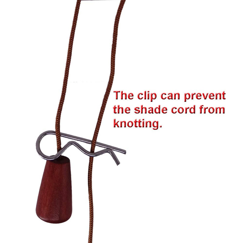 Y-Axis Roll of 60 Yards 2.0mm Light Brown (Bronze) Braided Nylon Lift Shade Cord with 6 Pack Brown Wood Cord Knobs + Soft Tape - NewNest Australia