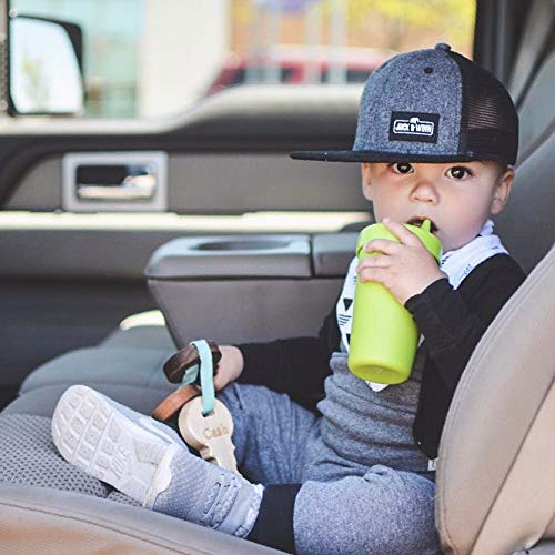 RE-PLAY 4pk - 10 oz. No Spill Sippy Cups for Baby, Toddler, and Child Feeding in Aqua, Lime Green, Sunny Yellow and Teal | BPA Free | Made in USA from Eco Friendly Recycled Milk Jugs | Aqua Asst.+ Aqua Asst. - NewNest Australia