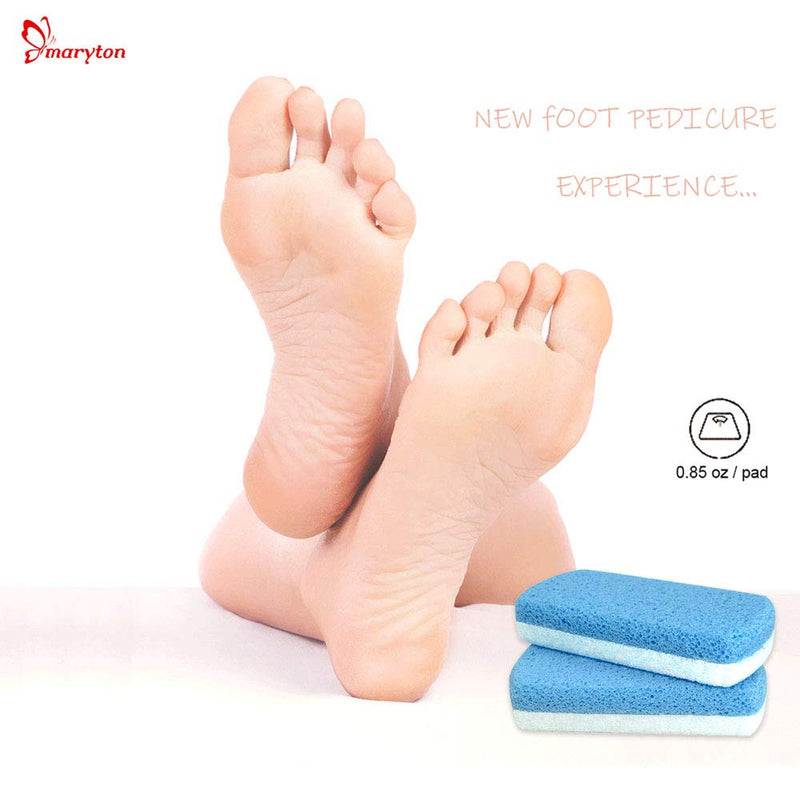 Maryton Double Sided Pumice Stone for Feet Hard Skin 100% Siliglass Callus Remover, Exfoliates Feet & Smooths Skin - NewNest Australia