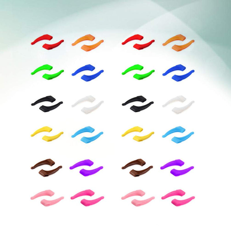Artibetter 24 pairs of silicone glasses holder non-slip glasses ear grip silicone ear hook glasses temple tips m - NewNest Australia