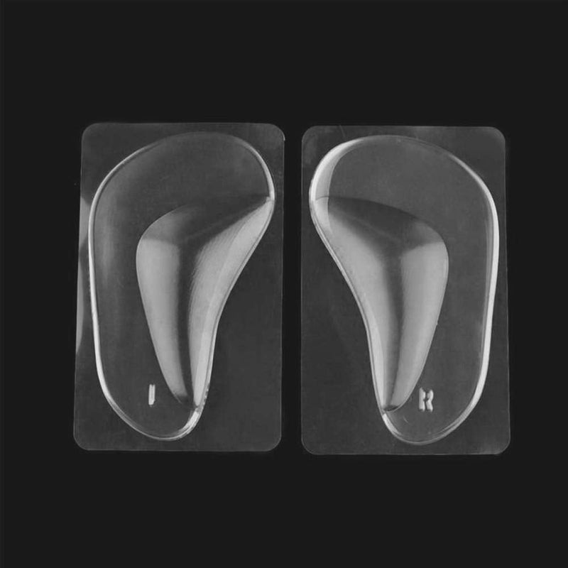 2pairs Clear Gel Arch Support Insoles, Orthotic Insoles Silicone Orthopedic Foot Insoles Flat Feet Arch Support Plantar Fasciitis Shoe Arch Support Gel High Heel Inserts Cushion Pads for Women Men - NewNest Australia