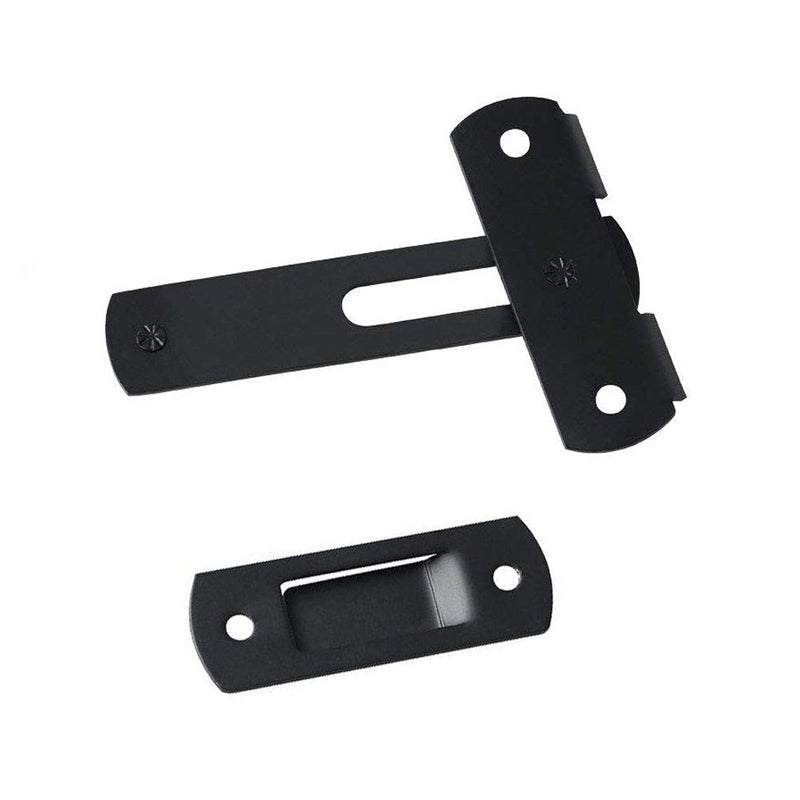 Black Flip Latch Gate Latches Uspacific Stainless Steel Sliding Safety Door Bolt Latch Lock for Pet Gate Cabinet Furniture Window Brushed Finish-Set of 2 - NewNest Australia