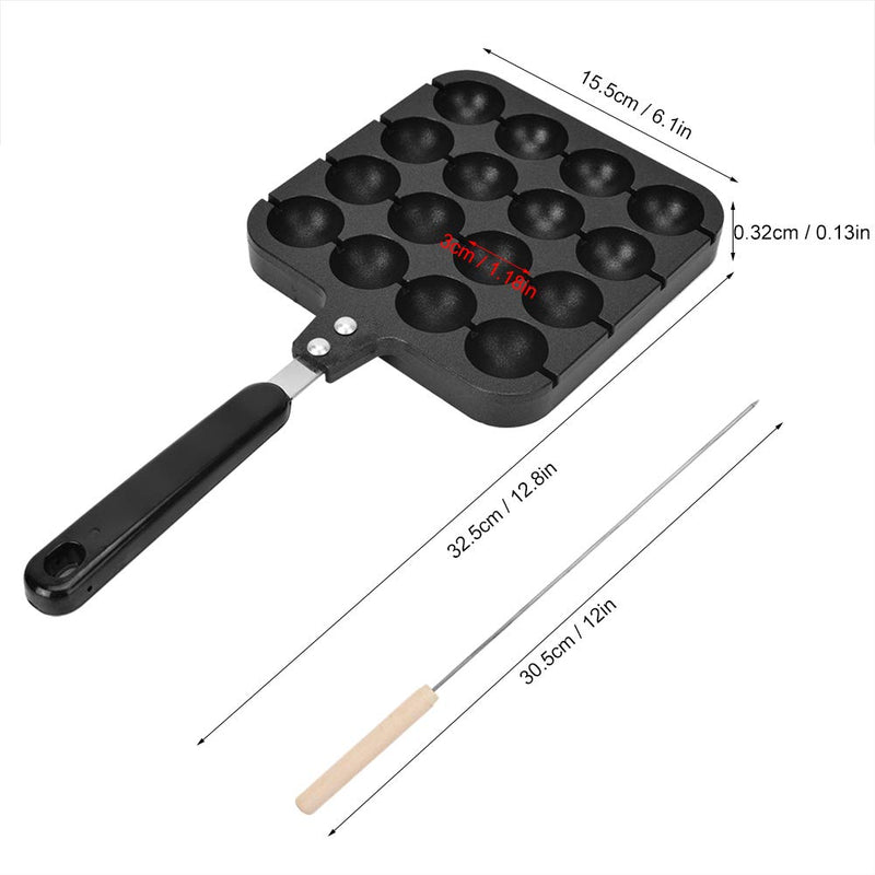 Takoyaki Maker, 16-Grid Takoyaki Pans Non-Stick Japanese Takoyaki Baking Mold Electric Oven Or Gas Stove Applicable - NewNest Australia