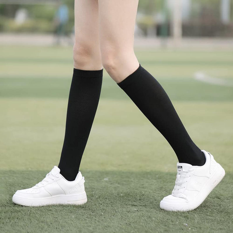 Compression Socks for Women and Men, 7 Pairs Medical Compression Stockings 15-20 mmHg Support Socks for Athletic, Varicose Veins, Running, Cycling, Hiking, Flight, Travel, Nursing, Pregnancy Black S-M - NewNest Australia