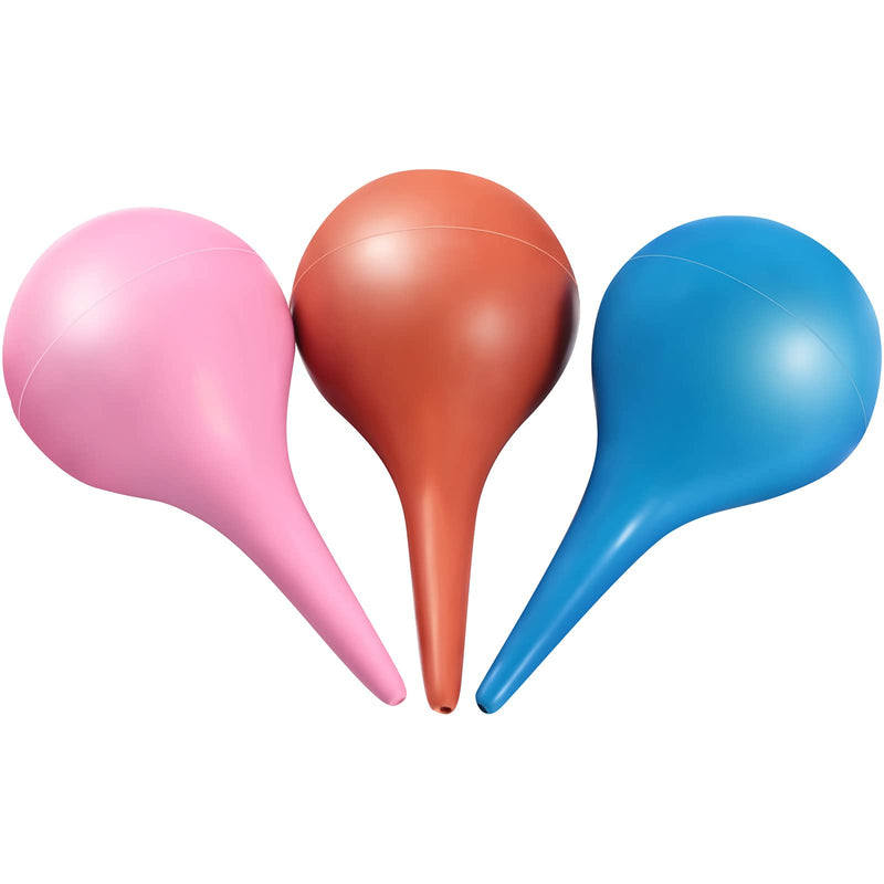 6 Packs Ear Syringe Hand Bulb Ear Washing Squeeze Bulb Ear Cleaning Bulb 30 ml Rubber Syringe Ball for Baby Kids Adults, Ear Wax Removal Tool Ear Syringe, Pink, Orange, Blue - NewNest Australia