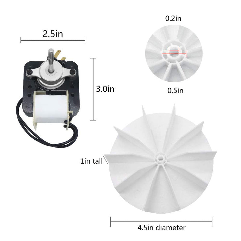 AMI PARTS Universal Bathroom Vent Fan Motor Kit SM550 Electric Motors - 50 CFM 120V - NewNest Australia