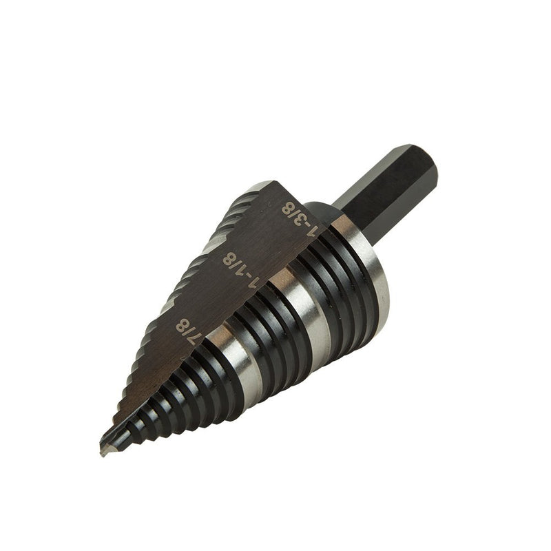 Klein Tools KTSB15 Step Drill Bit #15 Double Fluted 7/8 to 1-3/8-Inch - NewNest Australia