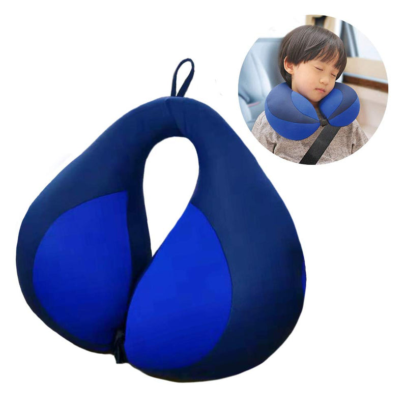MOOB Kids Travel Pillow,Baby Head Neck & Chin Support U Shape Pillows, Travel Sleeping Essentials, Perfect for Car Airplane Dark Blue - NewNest Australia