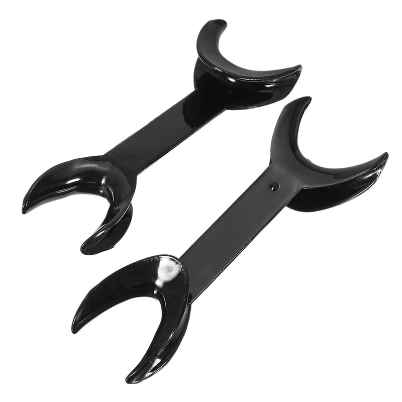 6 Pcs Dental Retractor, T-Shape Dental Cheek Retractor 3 Large Size+3 Small Size Double Head Mouth Opener，Surgical Retractor for Teeth Whitening Dental Orthodontic Tool (Black) Black - NewNest Australia
