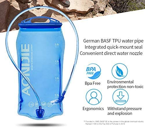 AONIJIE 1L/1.5L/2L/3L Hydration Bladder Water Reservoir Bag BPA Free for Hiking Biking Climbing Hunting Running - NewNest Australia