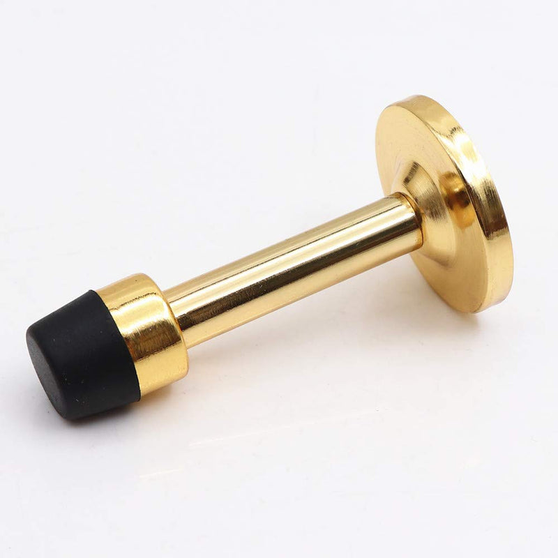 ECREW 2Pcs Door Stopper Rubber Bumper Tip Mounted Built in Door Doorstop Gold - NewNest Australia