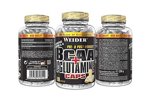 Weider Bcaa Capsules With Glutamine, High-Dose Amino Acid Capsules, Amino Complex For Fitness, Bodybuilding And Strength Training, Essential Amino Acids For Building Muscle, 180 Capsules - NewNest Australia