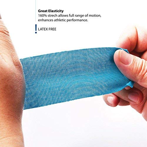 3-Pack Kinesiology Tape Pro Athletic Sports. Knee, Ankle, Muscle, Kinetic Sport Dynamic, Physical Therapy. Strong-Rock Breathable h2o Resist Cotton.Roll,pre-Cut 10 in Strip - Beige - NewNest Australia