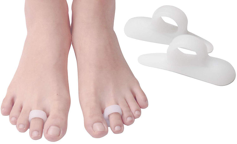CAREOR 6 Pieces Hammer Toe Cushion - Hammer Toe Gel Pads Corrector & Straightener for Curled, Curved, Claw & Mallet Toe Relief - Right & Left Gel Support Crest Cushion (White) - NewNest Australia