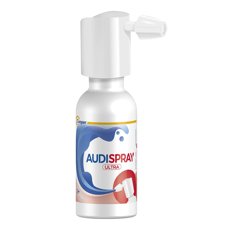 AUDISPRAY Ultra - Treatment of earwax plugs - Rapid dissolution of earwax plugs - Ear spray 20 ml - NewNest Australia
