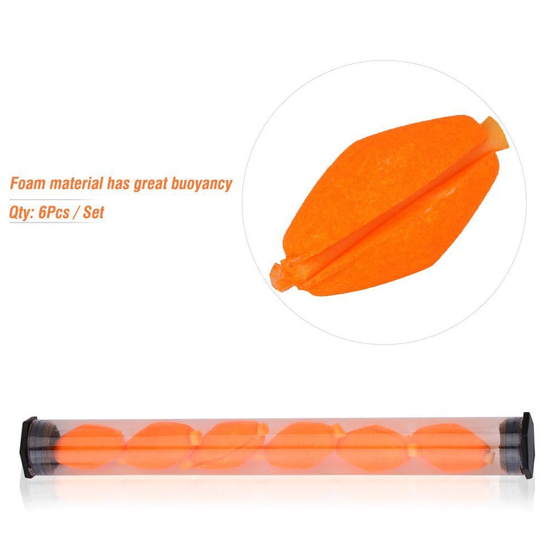 Vbestlife 18pcs Float Foam Strike Indicators Fly Fishing Buoy Bobbers Fishing Tackle Fly Fishing Accessories Orange, Fluorescein - NewNest Australia