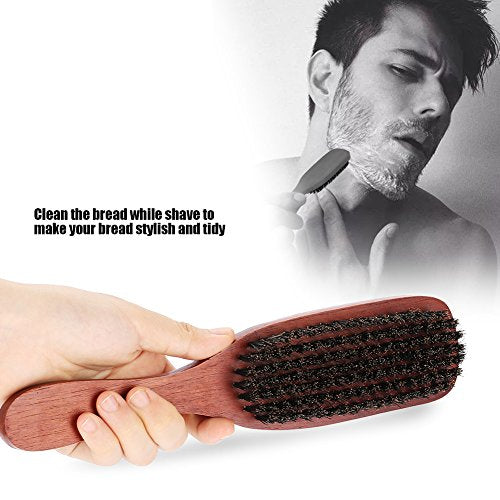 Beard Brush, Men Professional Facial Shaving Brush Mustache Cleaning Hairdresser Salon Appliance Tool - NewNest Australia