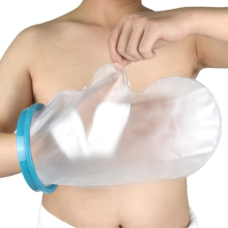 DESTRIC Adult Waterproof Cast Cover Protector Hand for Shower, Plaster Bandage and Dressing Protector Watertight for Broken Hand, Wrist, Finger Wound, Keeps Hand Dry 13 inch - NewNest Australia