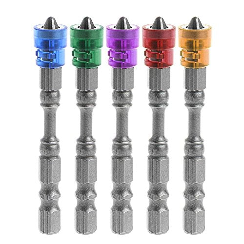 Yakamoz Magnetic Collar Design 10pcs 1/4 Inch Hex Shank PH2 Magnetic Phillips Cross Screw Screwdriver Bits Set Electric Power Driver Bit Set Original version - NewNest Australia