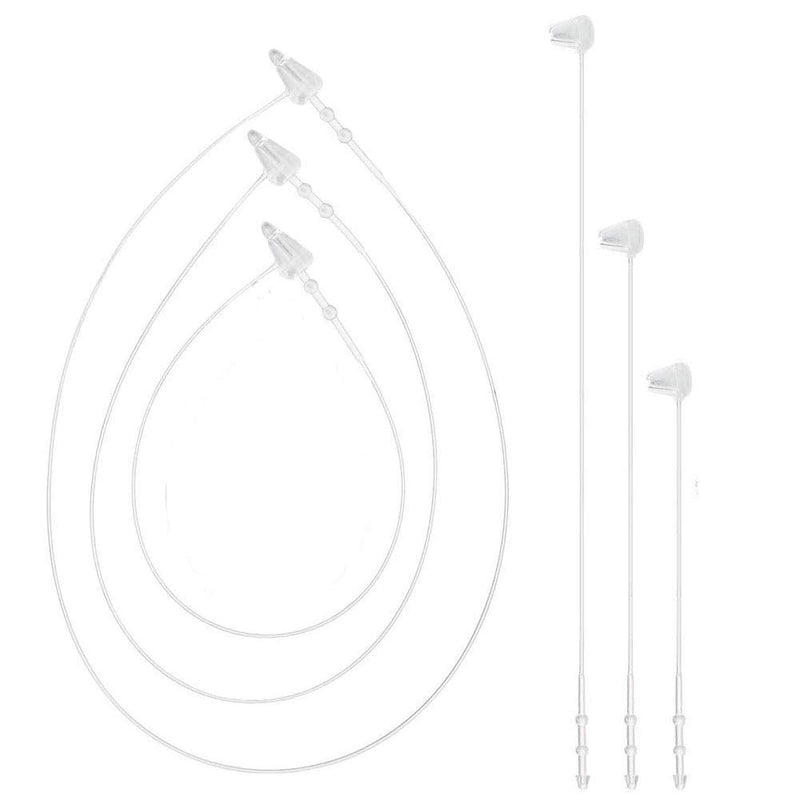 Yesallwas 1000Pcs 7" Snap Lock Pin Security Loop Plastic Tag Fastener Set for Office Clothes（Clear） 1000Pcs 7" - NewNest Australia