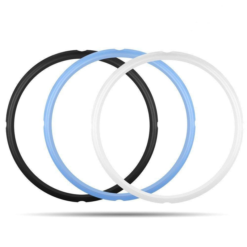3PCS Silicone Sealing Ring for Instant Pot 6 qt, Insta Pot Seals Replacement Gasket 6 Quart Instapot Sealing Ring for 6/5Qt, Food-Grade Silicone for IP-DUO60, IP-LUX60, IP-DUO50, Smart-60, IP-CSG60 - NewNest Australia